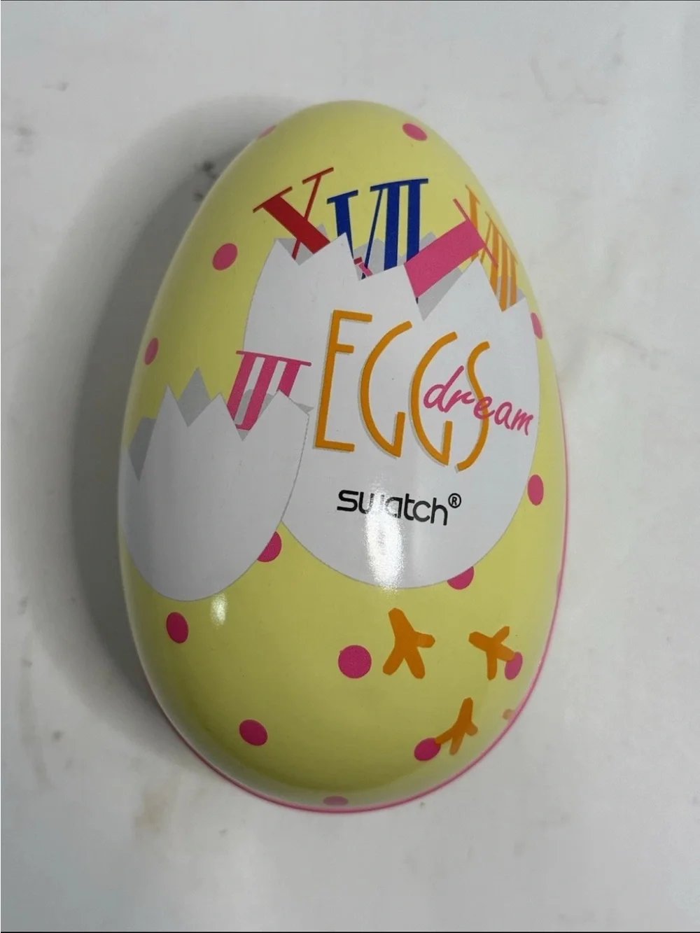 Swatch Eggs Dream GZ128 Special Collectors Edition with Charms and Metal Egg